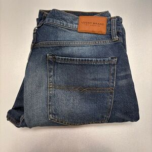 Lucky Brand 363 Vintage Straight Jeans Distressed Men’s 33x30